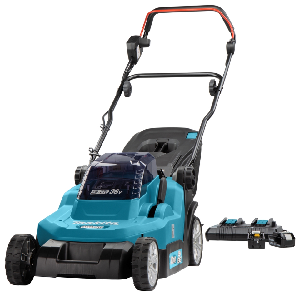 Makita DLM382PT2 LXT 2x18 V accu Grasmaier 38 cm 2x 5,0 Ah