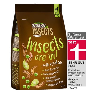 Greenwoods Insects Insekten mit Kartoffeln, Erbsen und Favabohnen