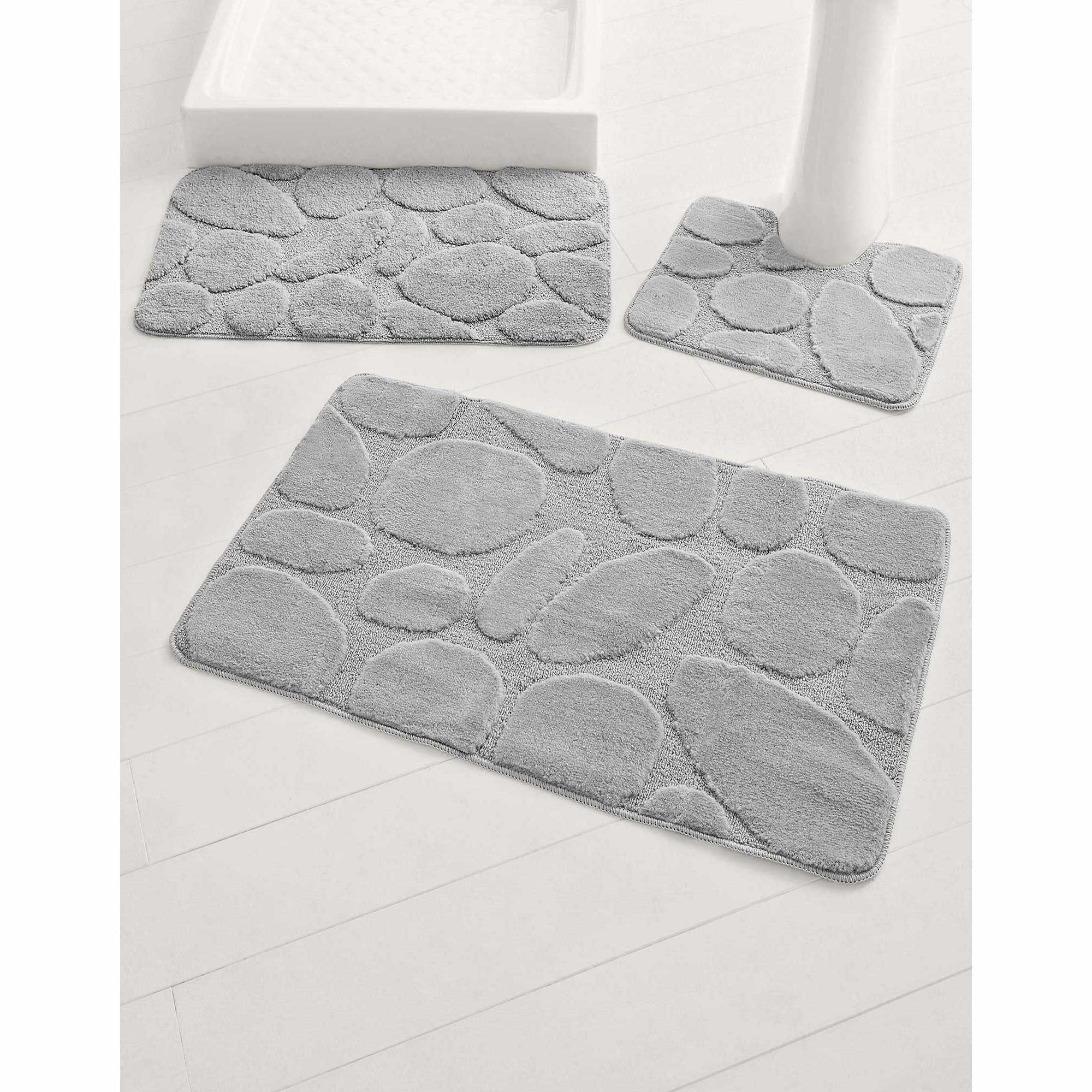 Tapis de bain motif galets