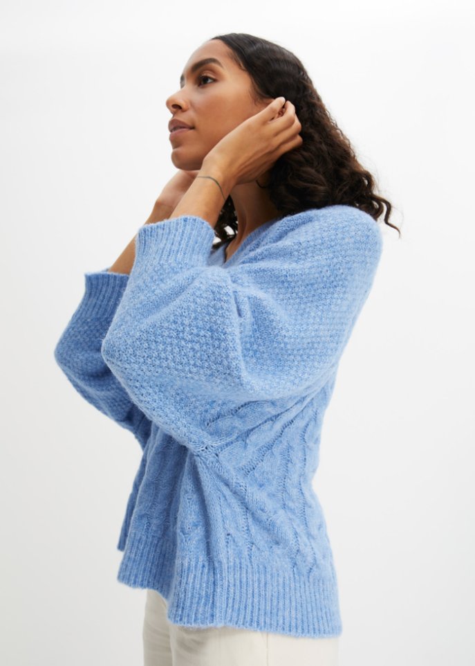 Pullover mit Zopfmuster