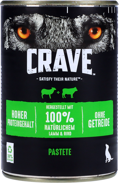 Crave Hund Adult Pastete mit Lamm & Rind