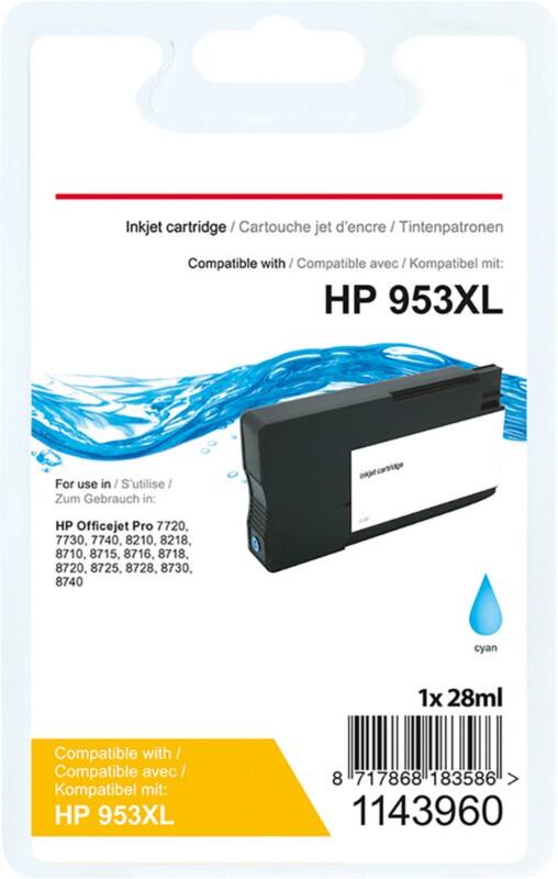 Viking 953XL Kompatibel HP Tintenpatrone F6U16AE Cyan