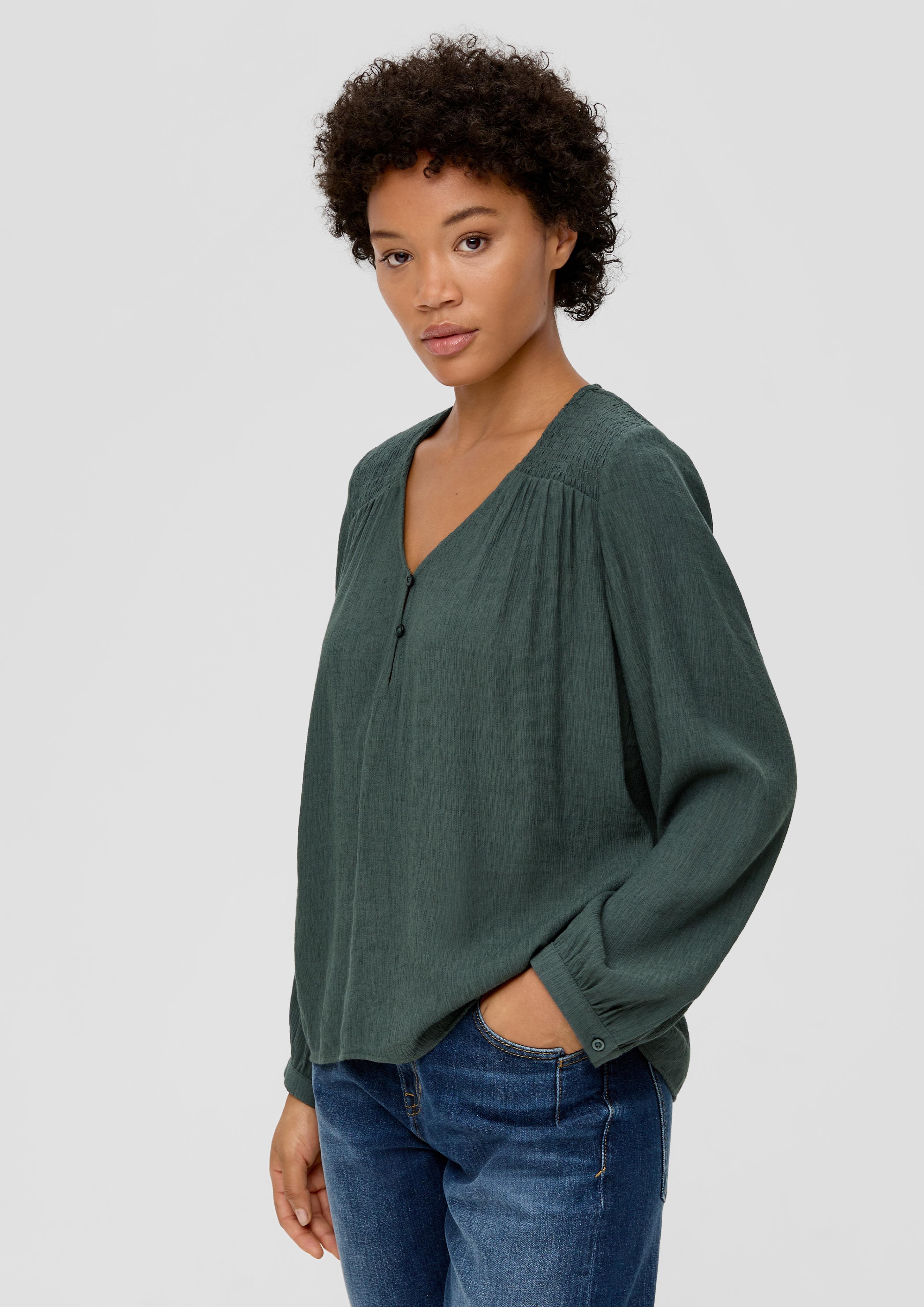 Bluse mit gesmokten Details  2135680-7909
