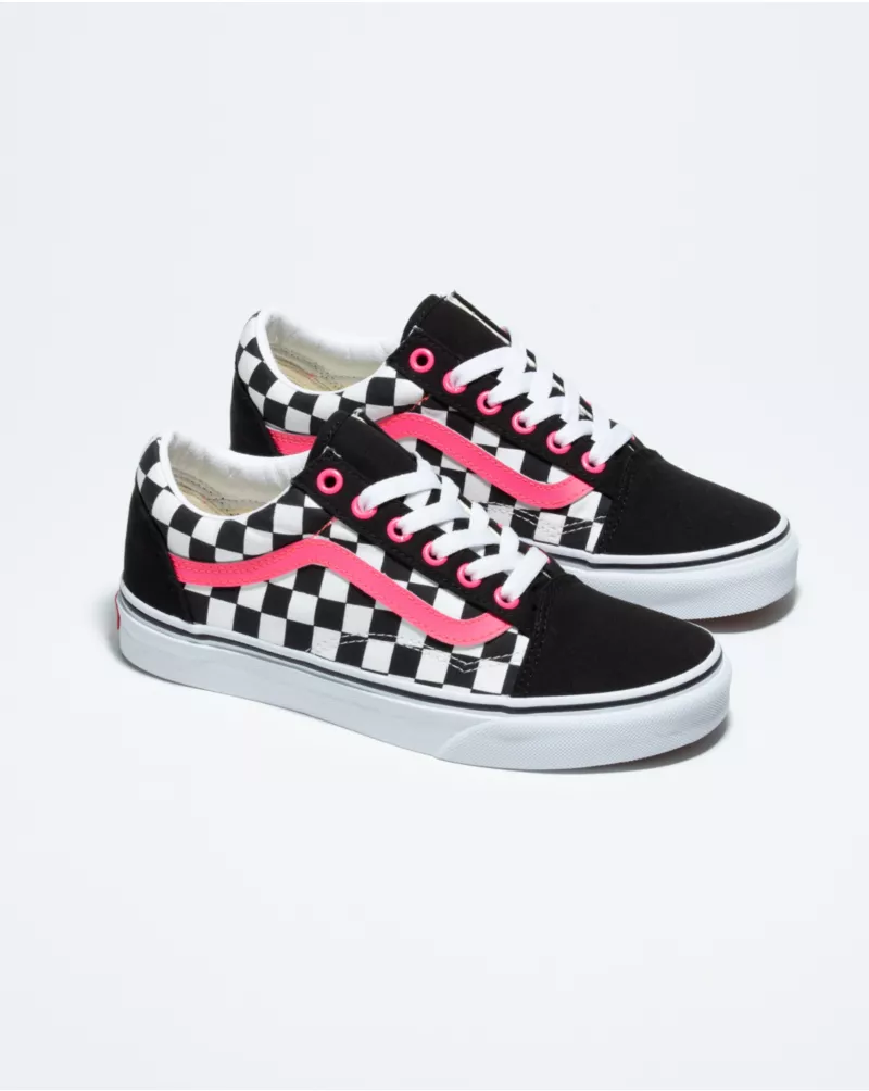 Customs Neon Pink Sidestripe Old Skool