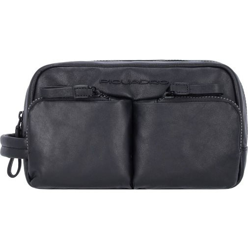 Piquadro Harper Kulturbeutel Leder 23 cm