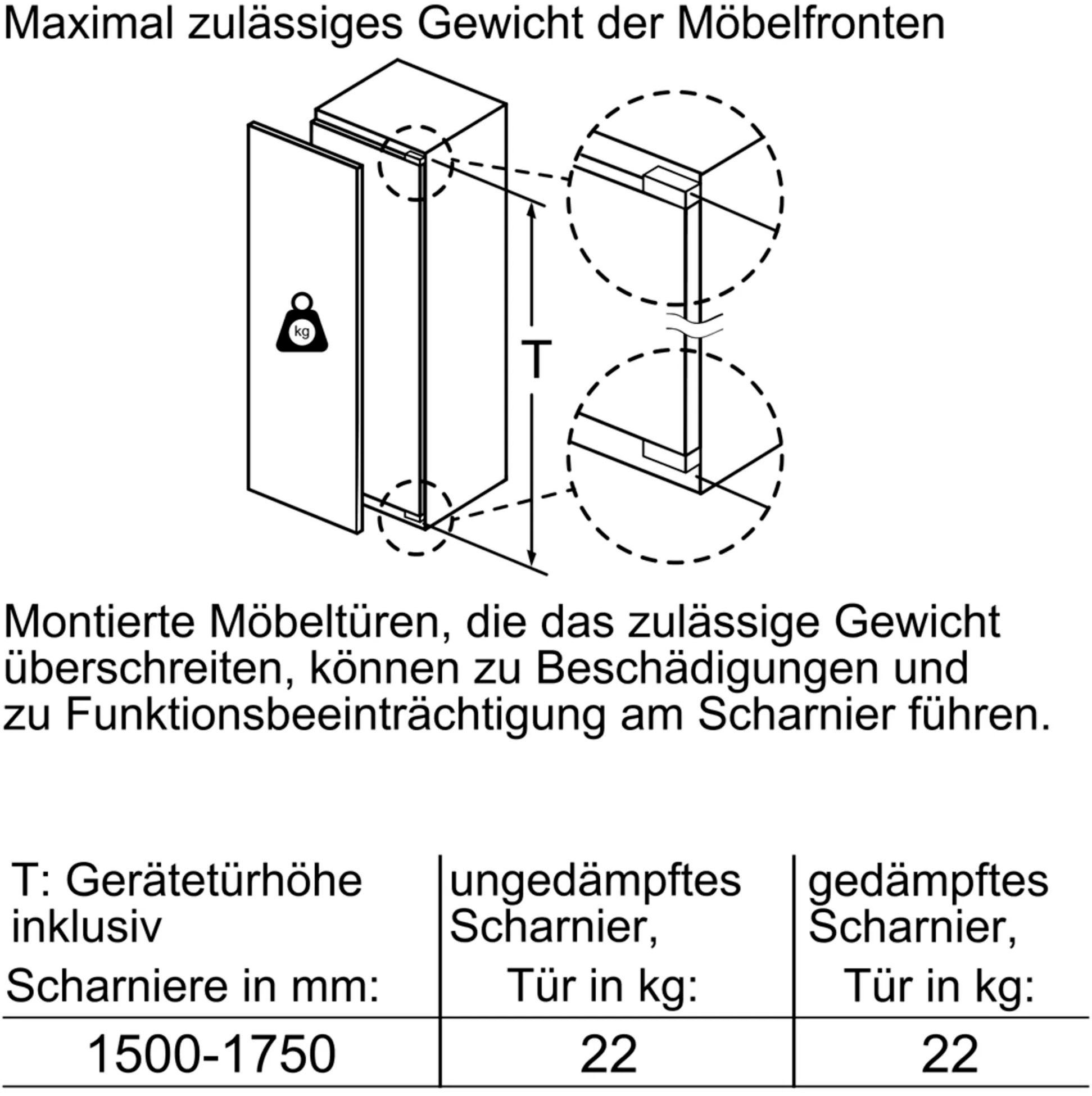 SIEMENS Einbaukühlschrank iQ500 KI72LADE0, 157,7 cm hoch, 55,8 cm breit
