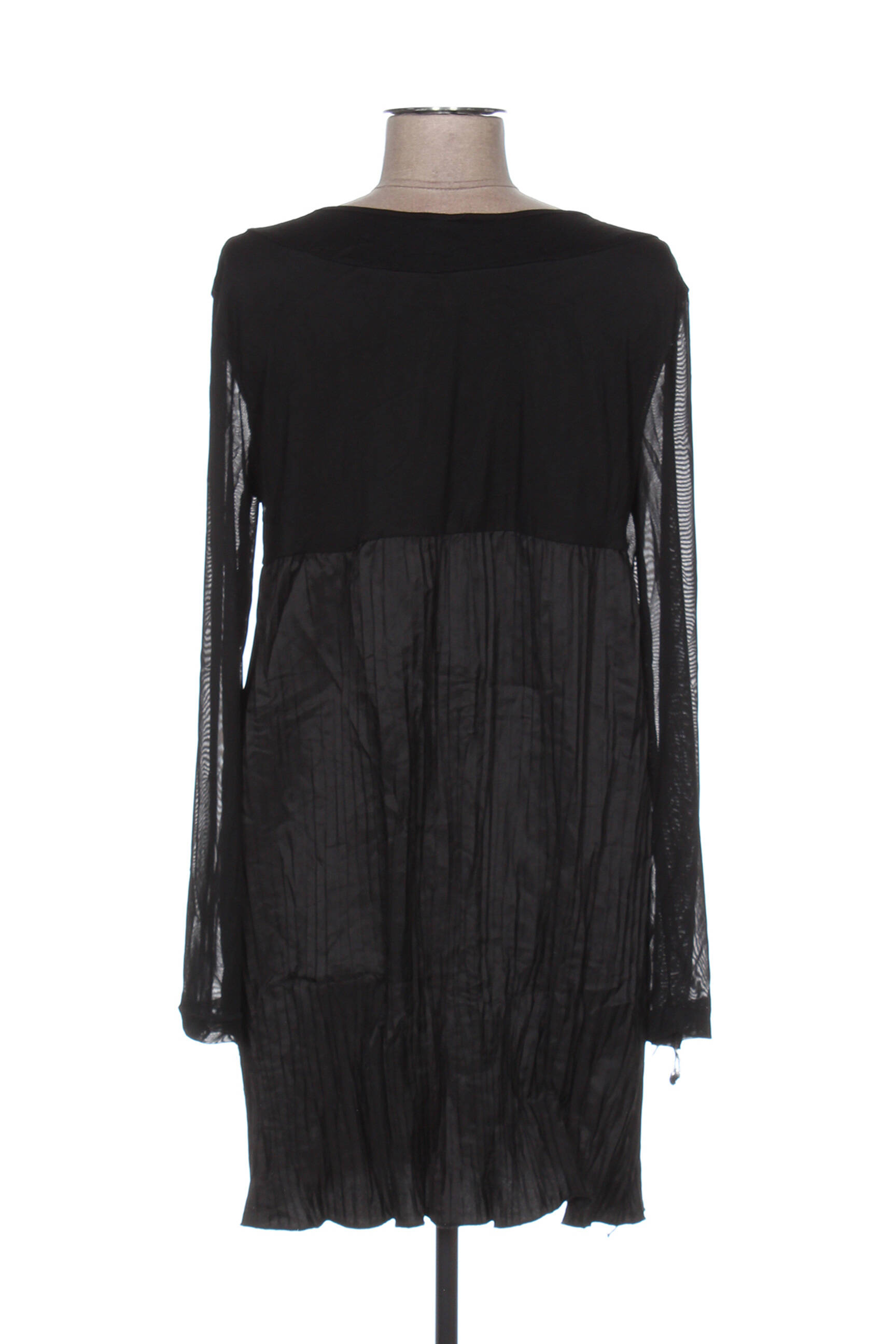 Glamz Tuniquemanchelongue Femme couleur noir