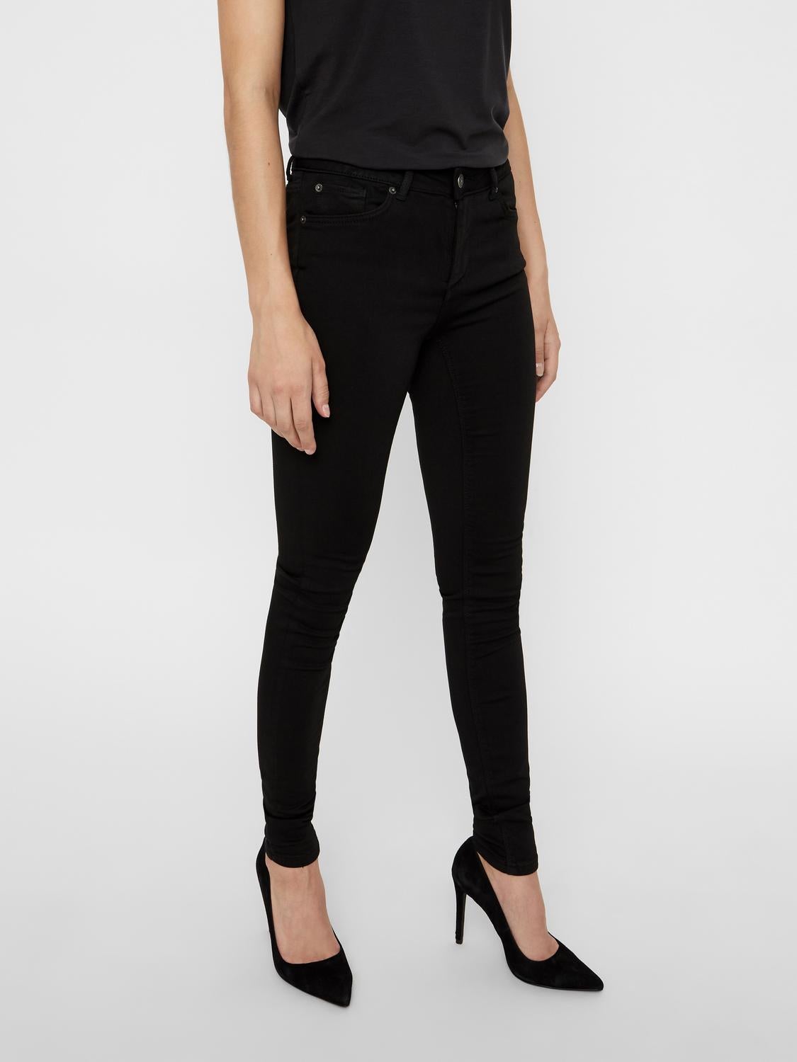 VMLUX Mid Rise Slim Fit Jeans