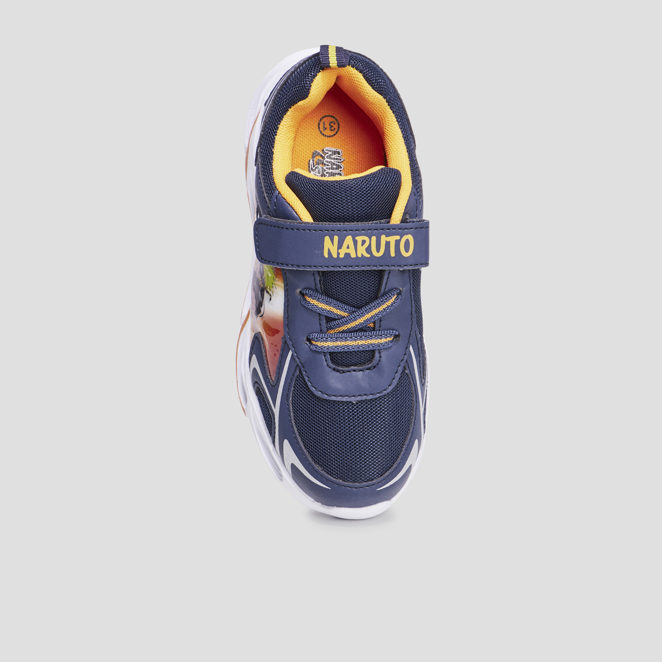 Baskets running à scratchs Naruto bleu marine garçon | La Halle