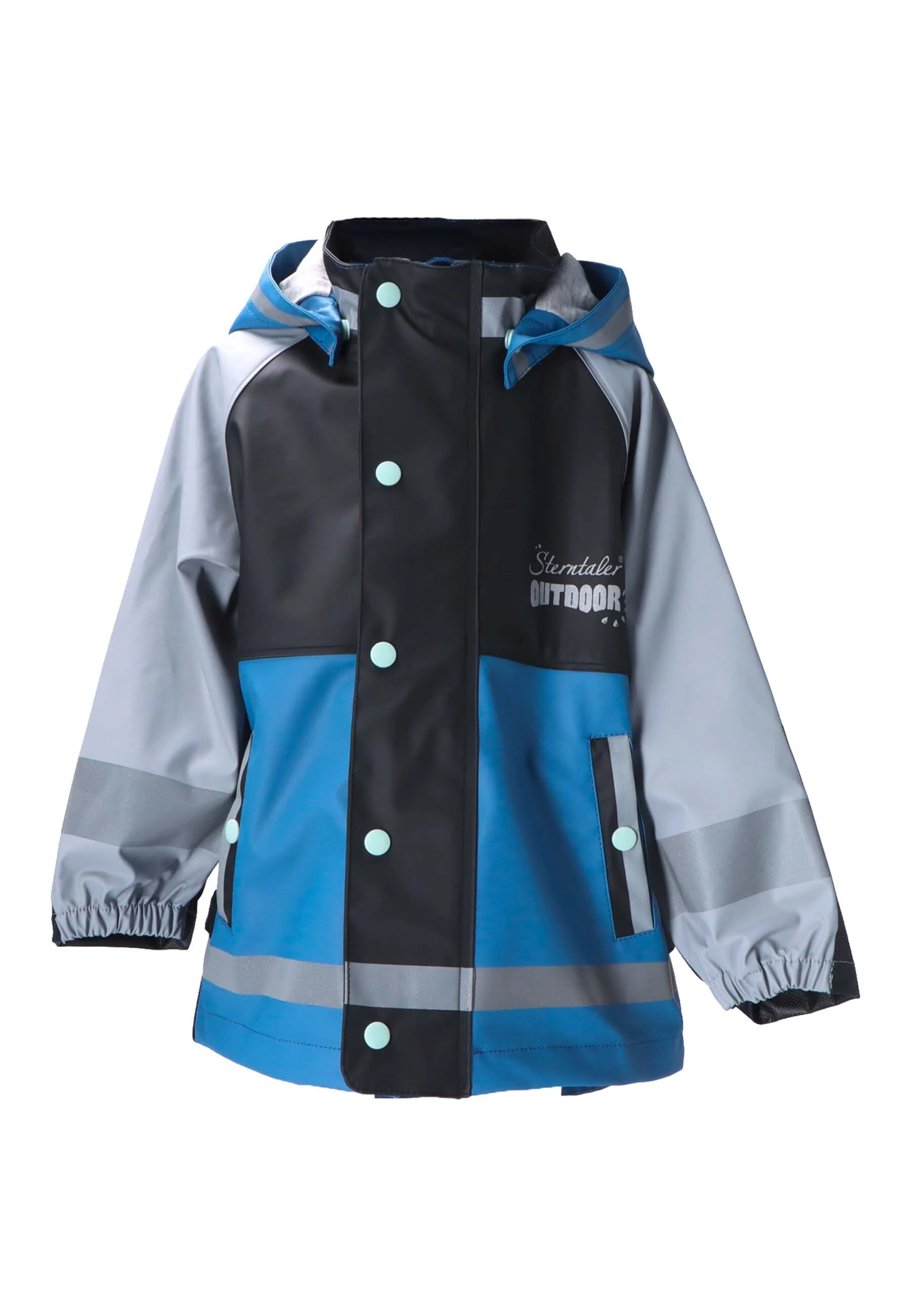 Funktions-Regenjacke mit Reflektoren, wasserdicht