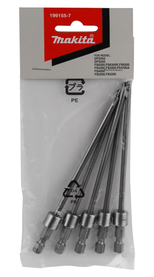 Accesorii Makita 199155-7 Biți de șurubelniță PH2x130mm 5 bucăți