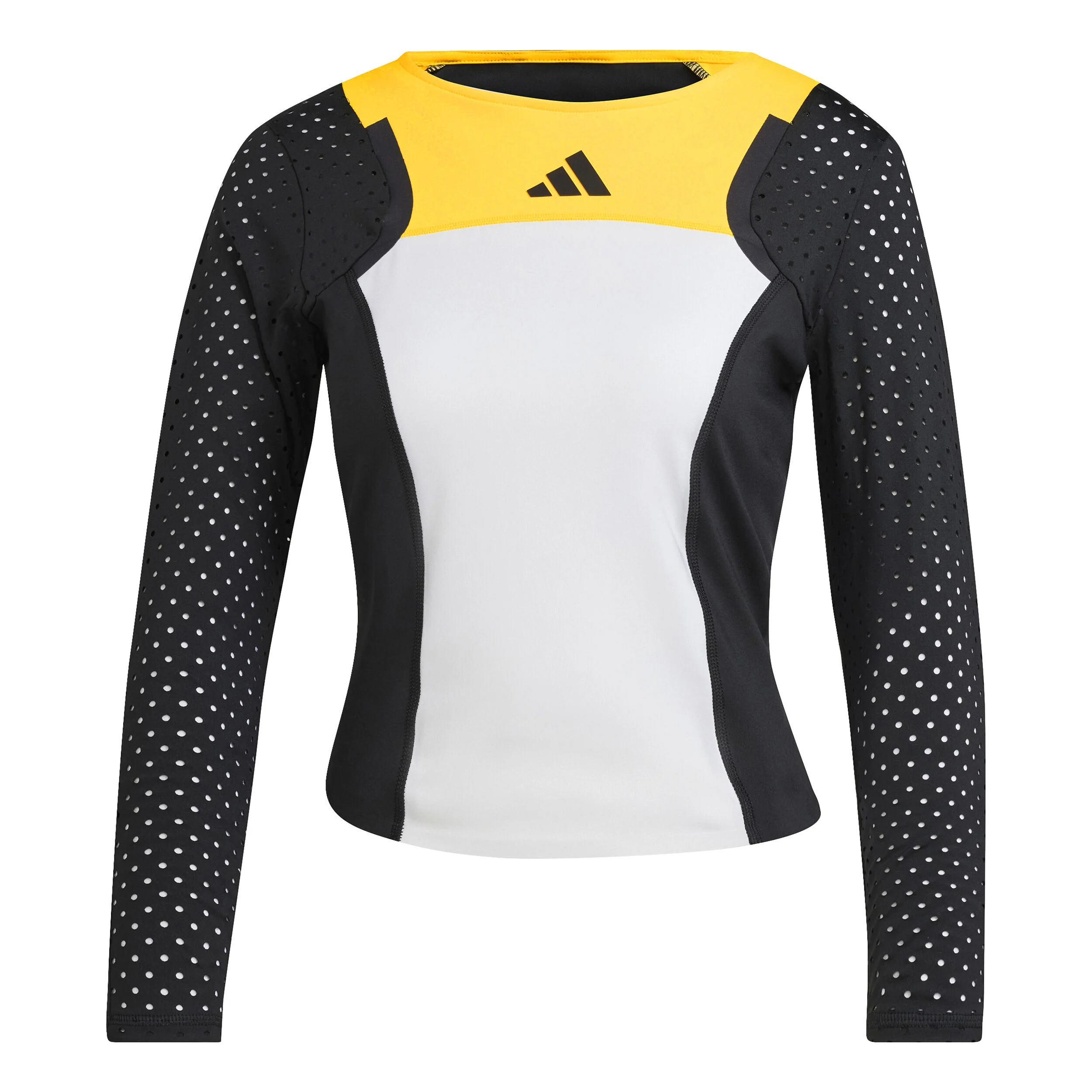 3/4 Pro Longsleeve Damen - Weiß, Schwarz