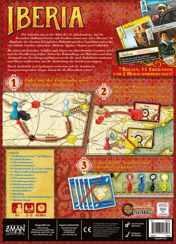 Iberia: Ein Brettspiel mit dem Pandemic-System