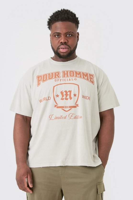 Plus zerrissenes Oversize T-Shirt