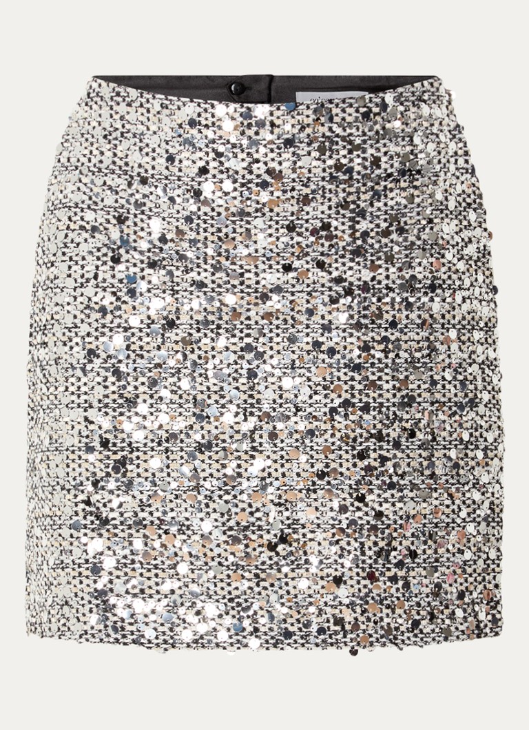 Fustă mini cu paiete din bucle de la Co'Couture.