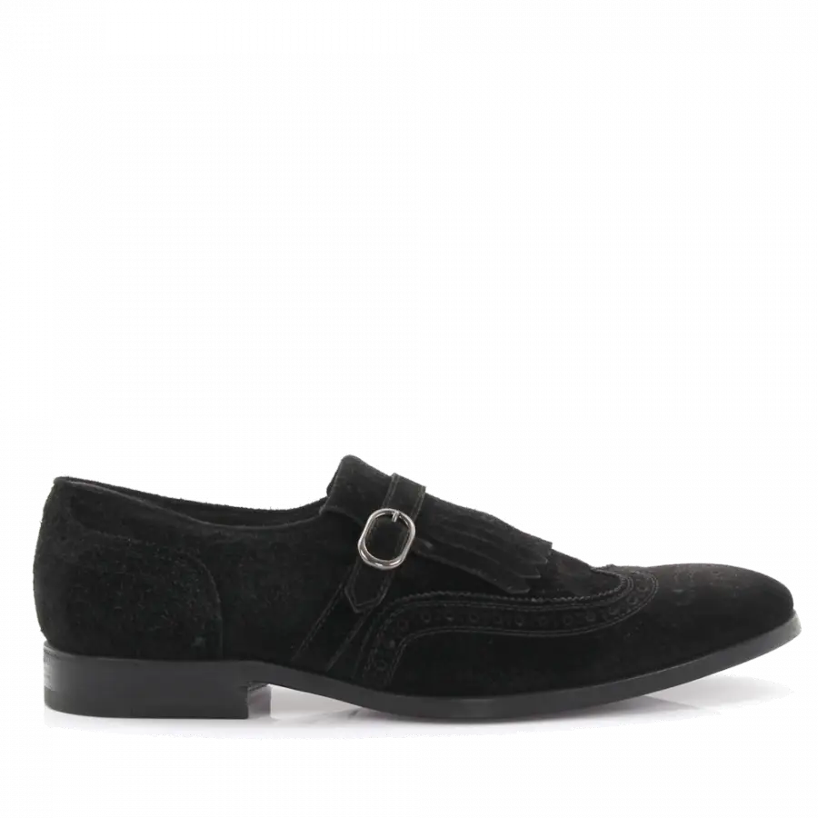 Henderson - Businessschuhe 50401 Veloursleder - schwarz