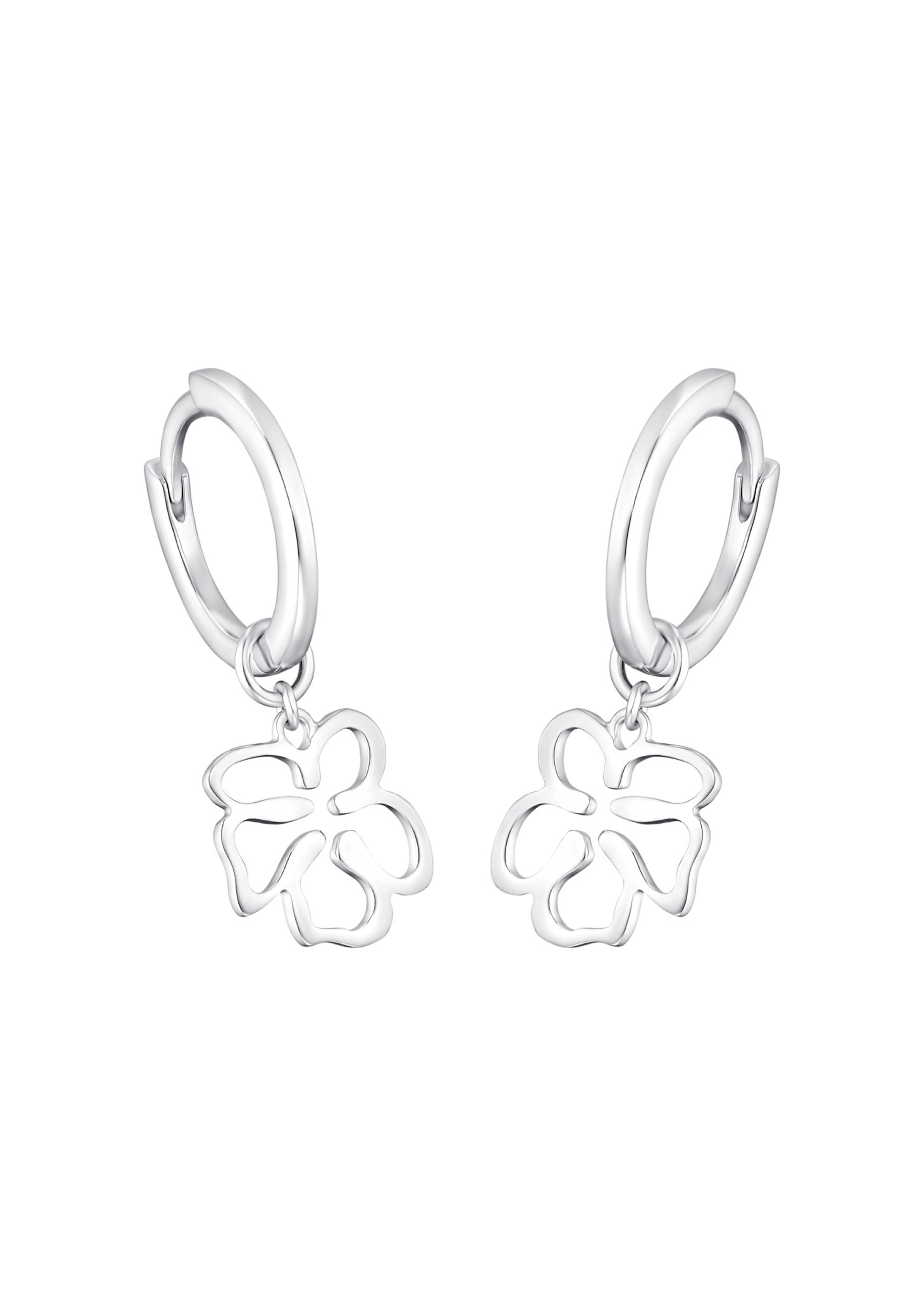 Silber-Creolen Blume  6006379-19