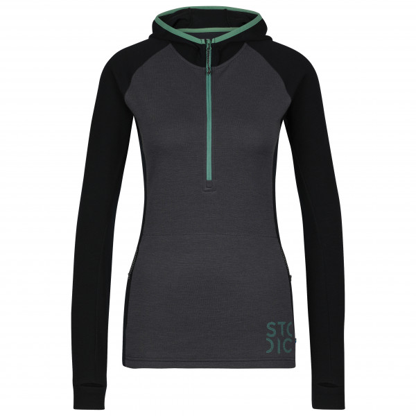 Stoic - Women's Merino260 StadjanSt. 3/4 Zip w. Hood - Merinohoodie