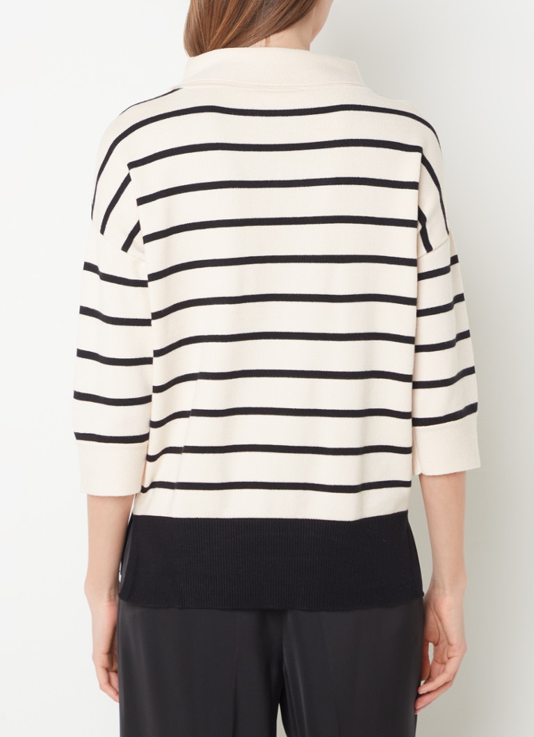 Tricou Phase Eight Salima, tricotat fin, cu model în dungi.