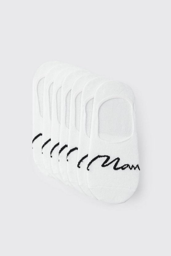 7er-Pack unsichtbare Man Signature Socken