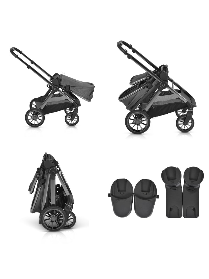 Cangaroo Kinderwagen 2 in1 iClick in grau günstig kaufen onesize