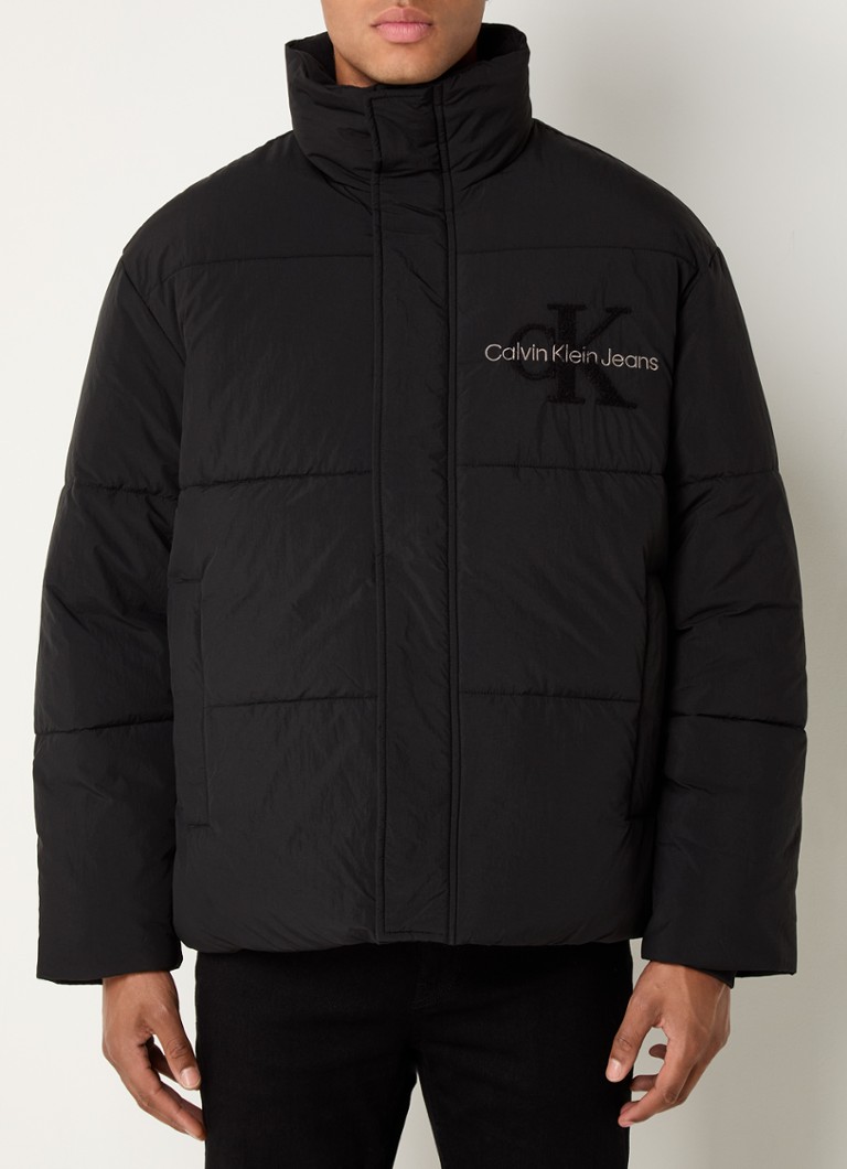 Calvin Klein Chenille puhasta jakna s logotipom i bočnim džepovima