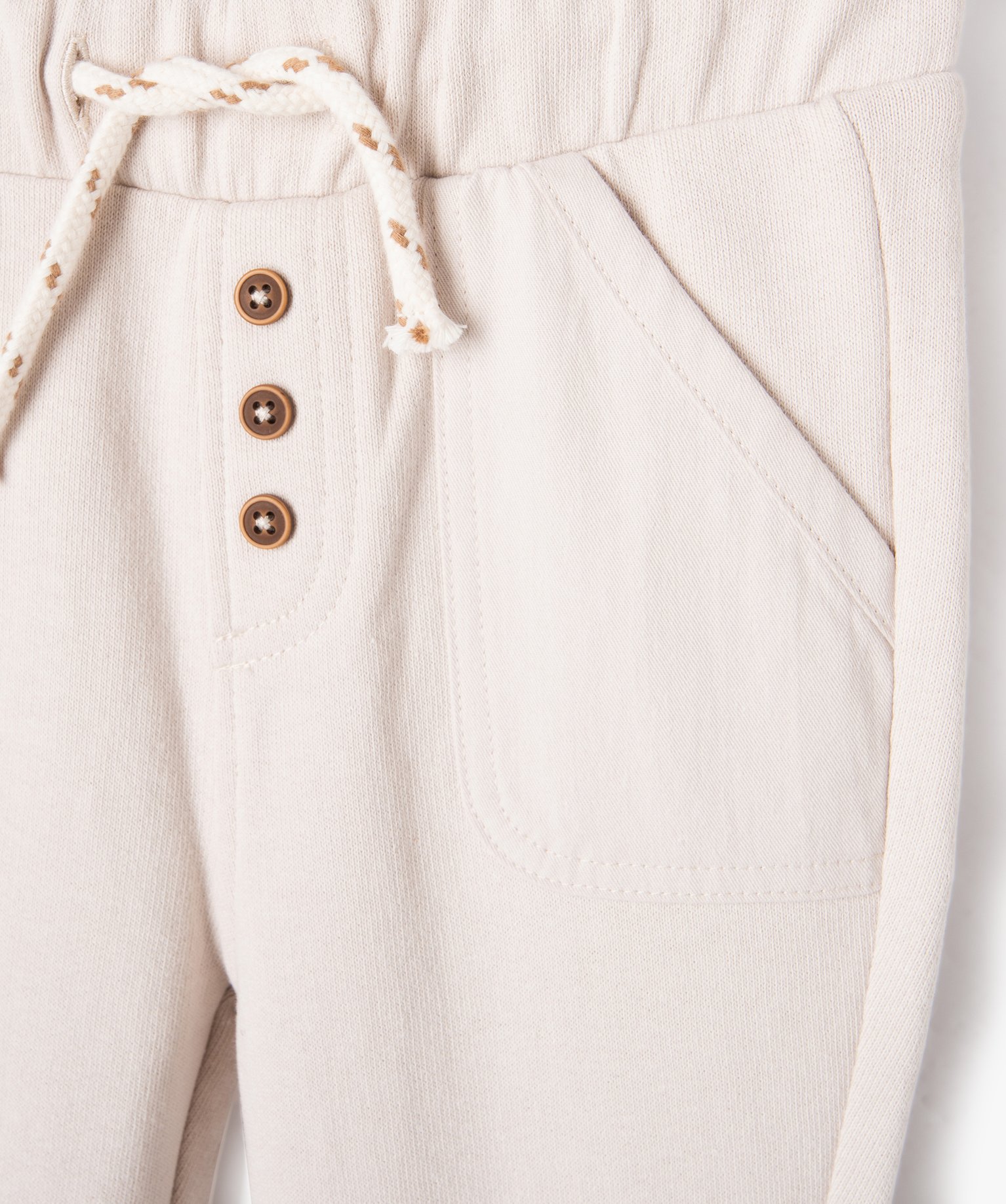 Pantalon en maille souple et confortable bébé Garçon beige | GEMO