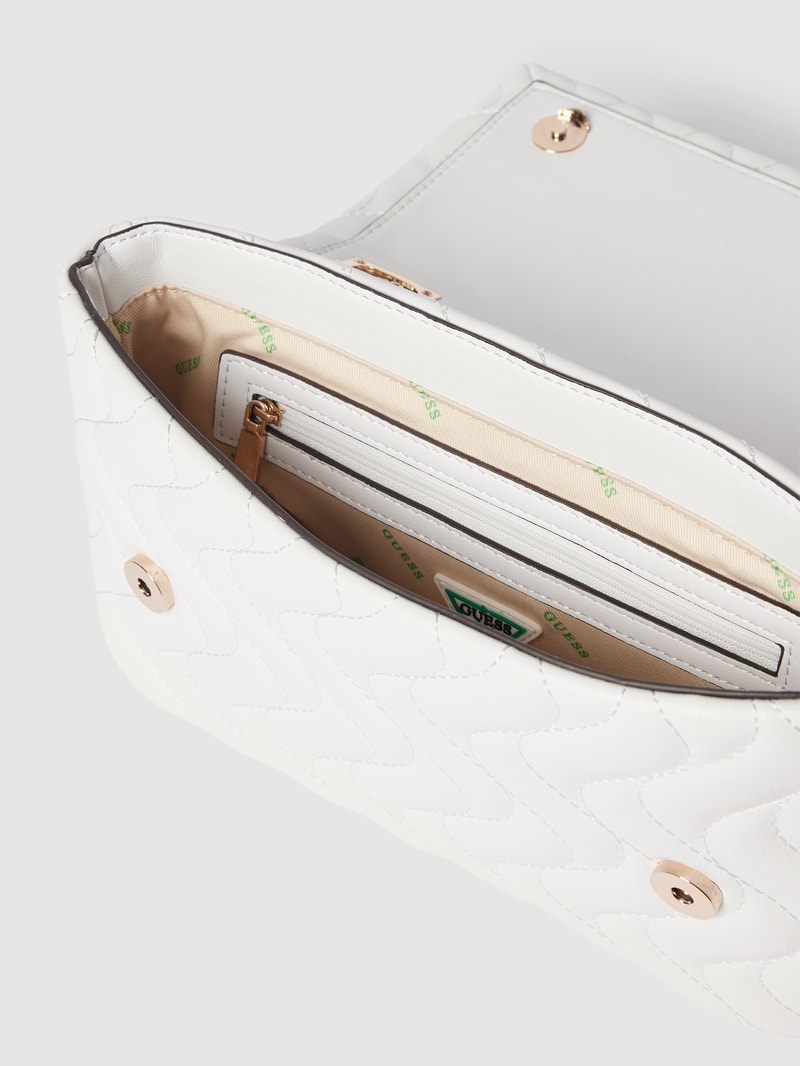 Handtasche mit Strukturmuster Modell 'ECO' in weiß