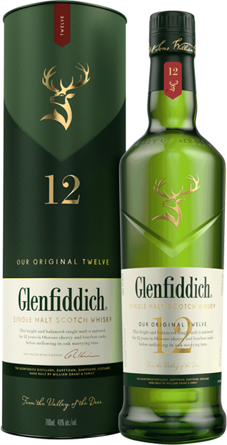 Glenfiddich 12 Single Malt Scotch Whisky  in Geschenkpackung