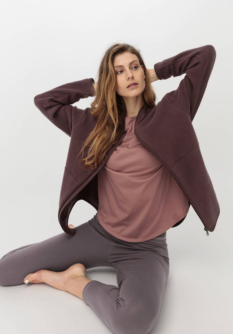 Fleece-Jacke ACTIVE LIGHT aus reiner Bio-Baumwolle