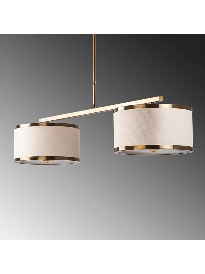 Opviq Hängeleuchte in Creme/ Gold - (B)100 x (H) 75 cm günstig kaufen onesize