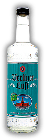 Berliner Luft Pfefferminzlikör von Schilkin 18% Berliner Luft Pfefferminzlikör von Schilkin 18% Klar und frisch, wie die Berliner Luft eben so ist. 0,7	 Liter - Vol 18%