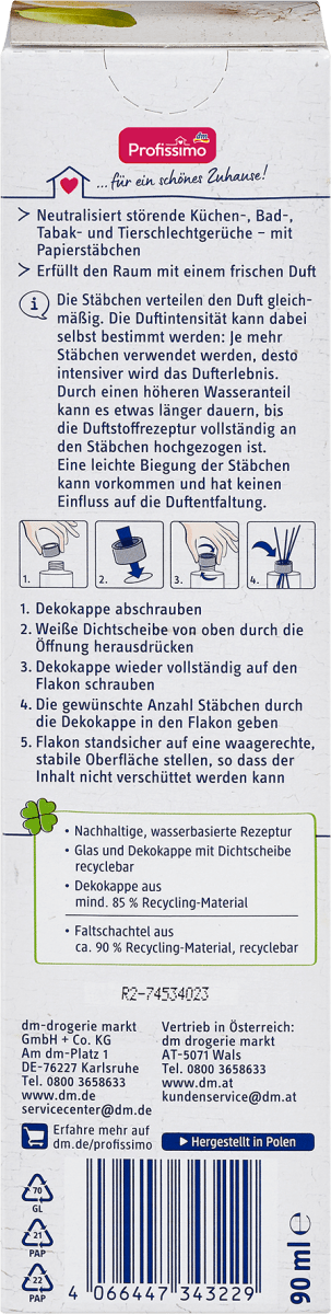 Duftstäbchen Raumduft Pure Frische, 90 ml