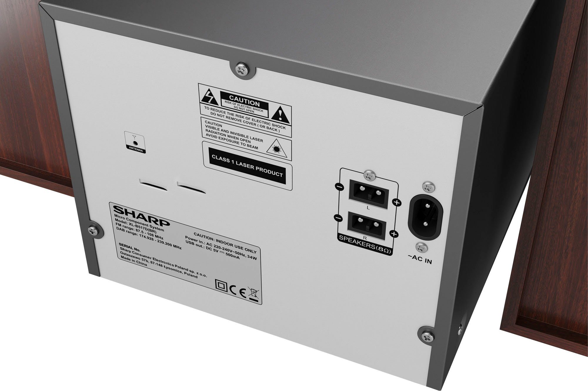Sharp XL-B517D Mikro 2.0 Audio-System (45 W, Bluetooth)