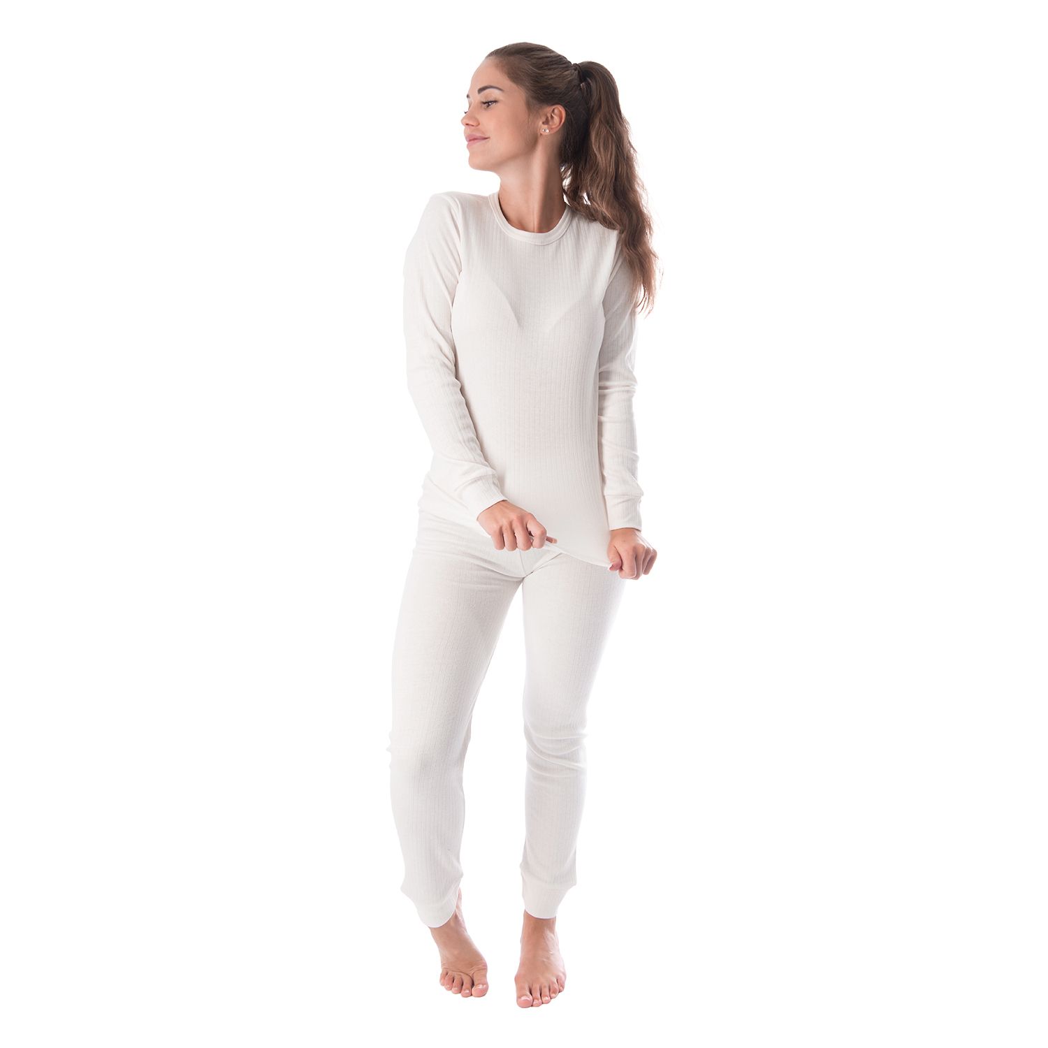 Black Snake Cozy Creme 2er-Pack Damen Thermounterwäsche Set