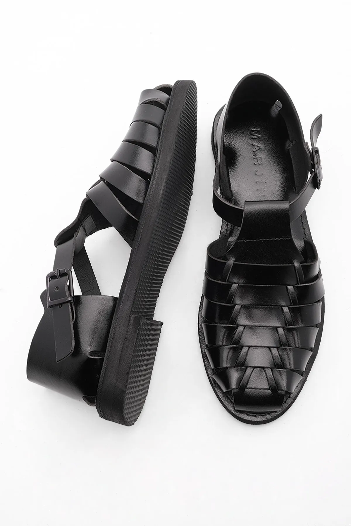Marjin  Sandalette - Schwarz - Flacher Absatz