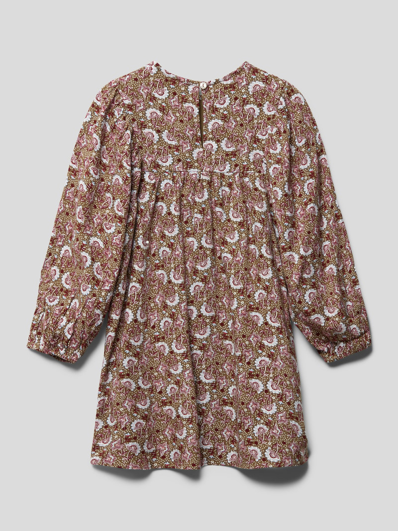 Kleid mit Allover-Muster Modell 'kiwi' in khaki