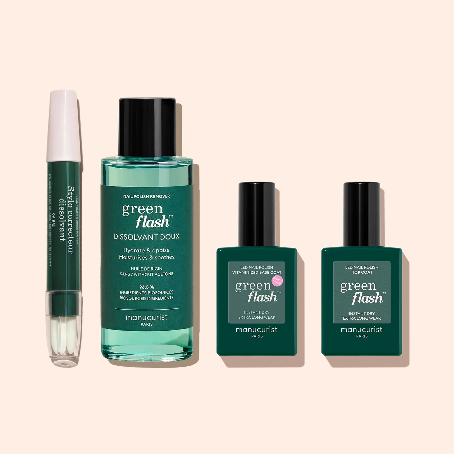 Semipermanentný odstraňovač povrchovej úpravy LED Green Flash™ Trio Base Top Green Flash™