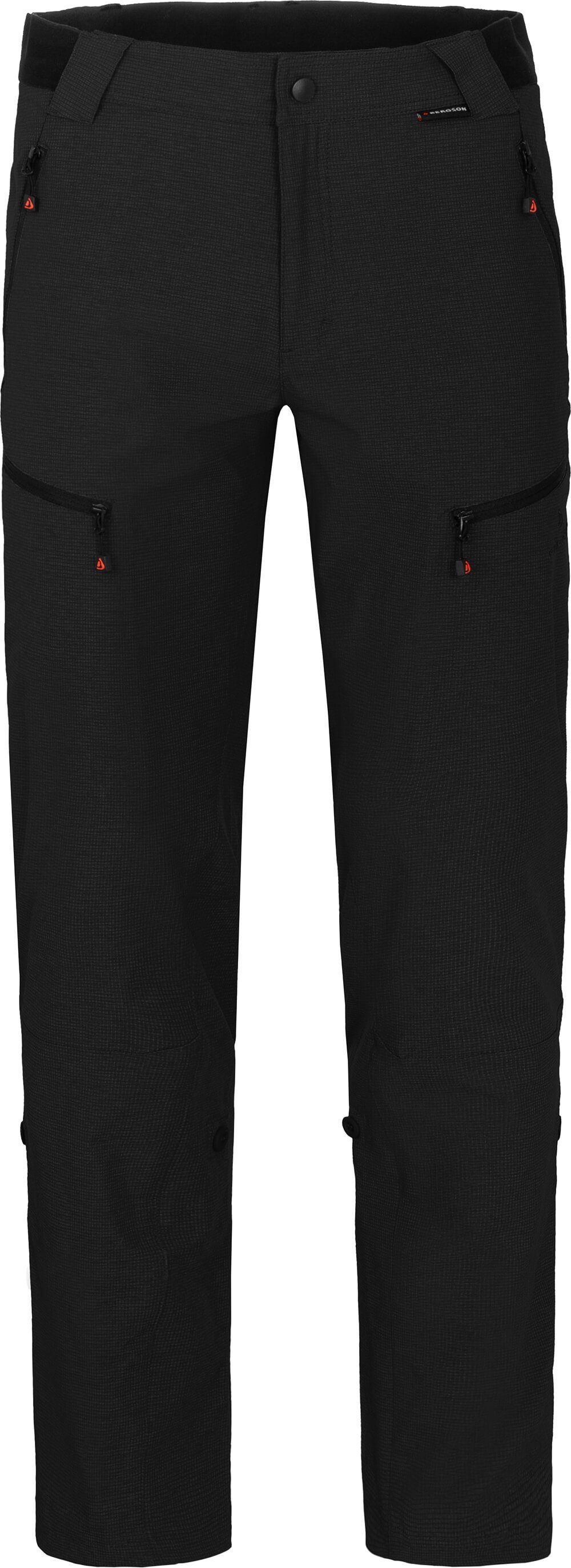Bergson Outdoorhose LEBIKO Herren Wanderhose, robust, elastisch, Langgrößen, schwarz