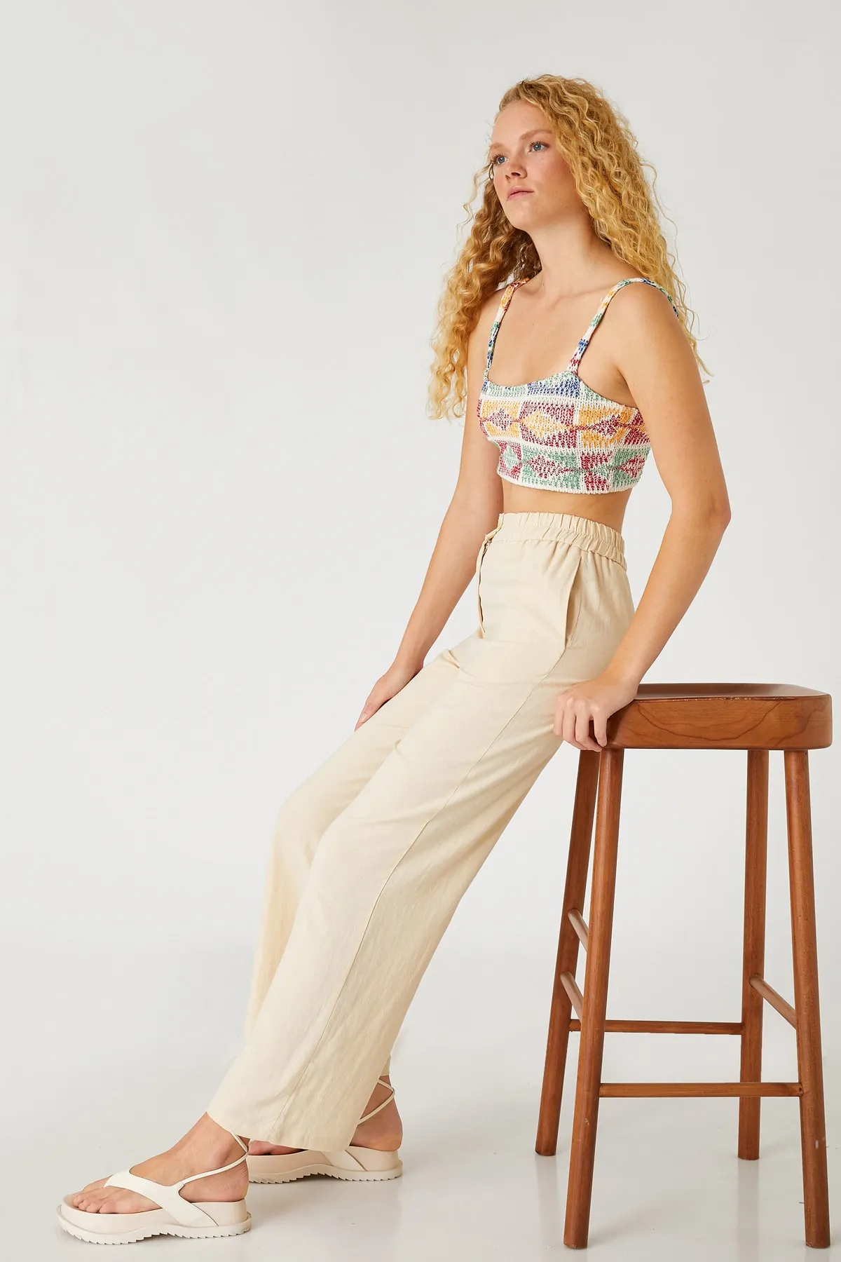 Koton  Beige Damenhose 2SAK40002PW