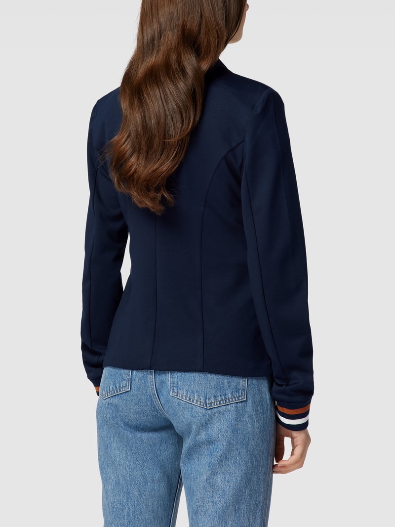 Blazer mit Leistentaschen Modell 'KINNIE' in marineblau