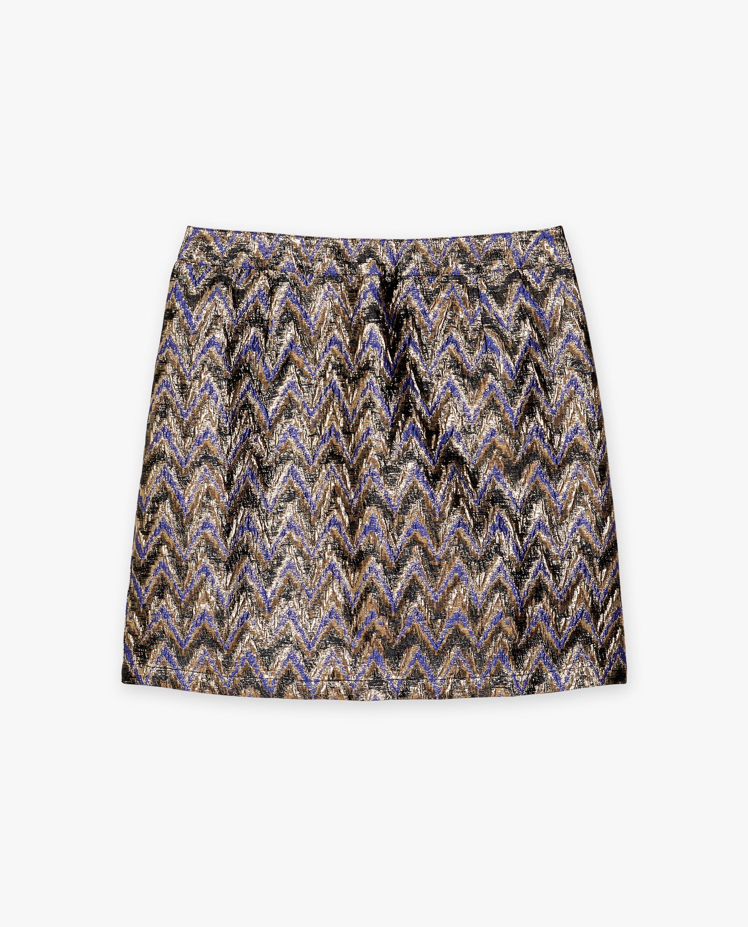 Sora szoknya jacquard anyagból, fekete