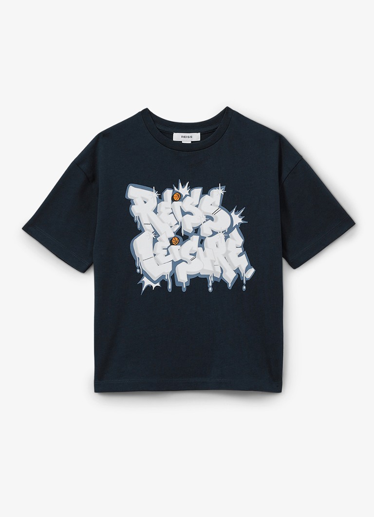 T-shirt oversize Reiss Pictor con logo stampato