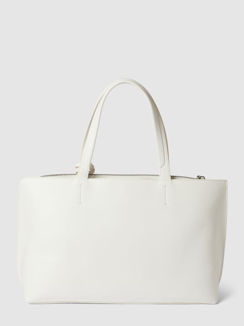Shopper mit Label-Detail in weiß