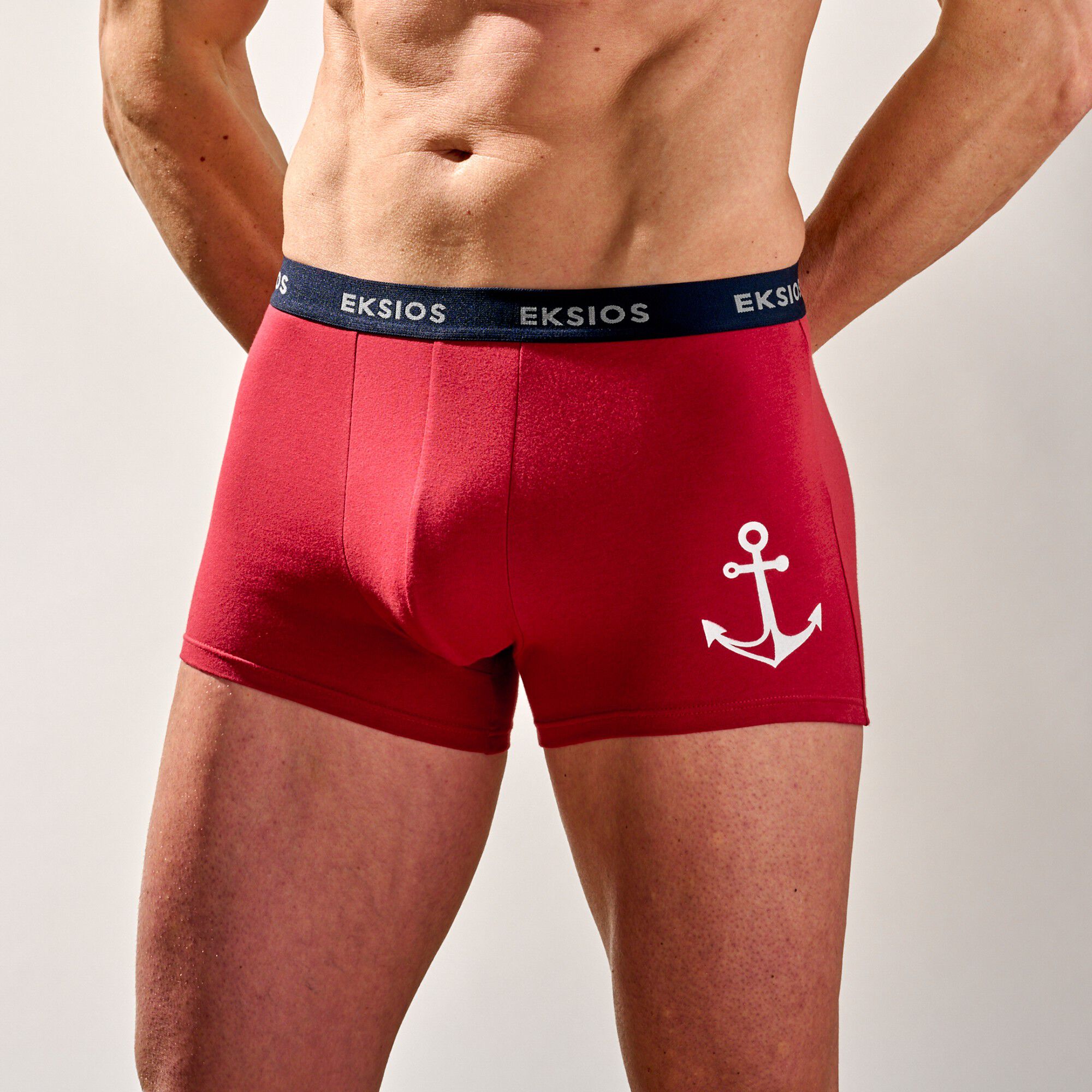 Boxer motif placé élastiqué fantaisie