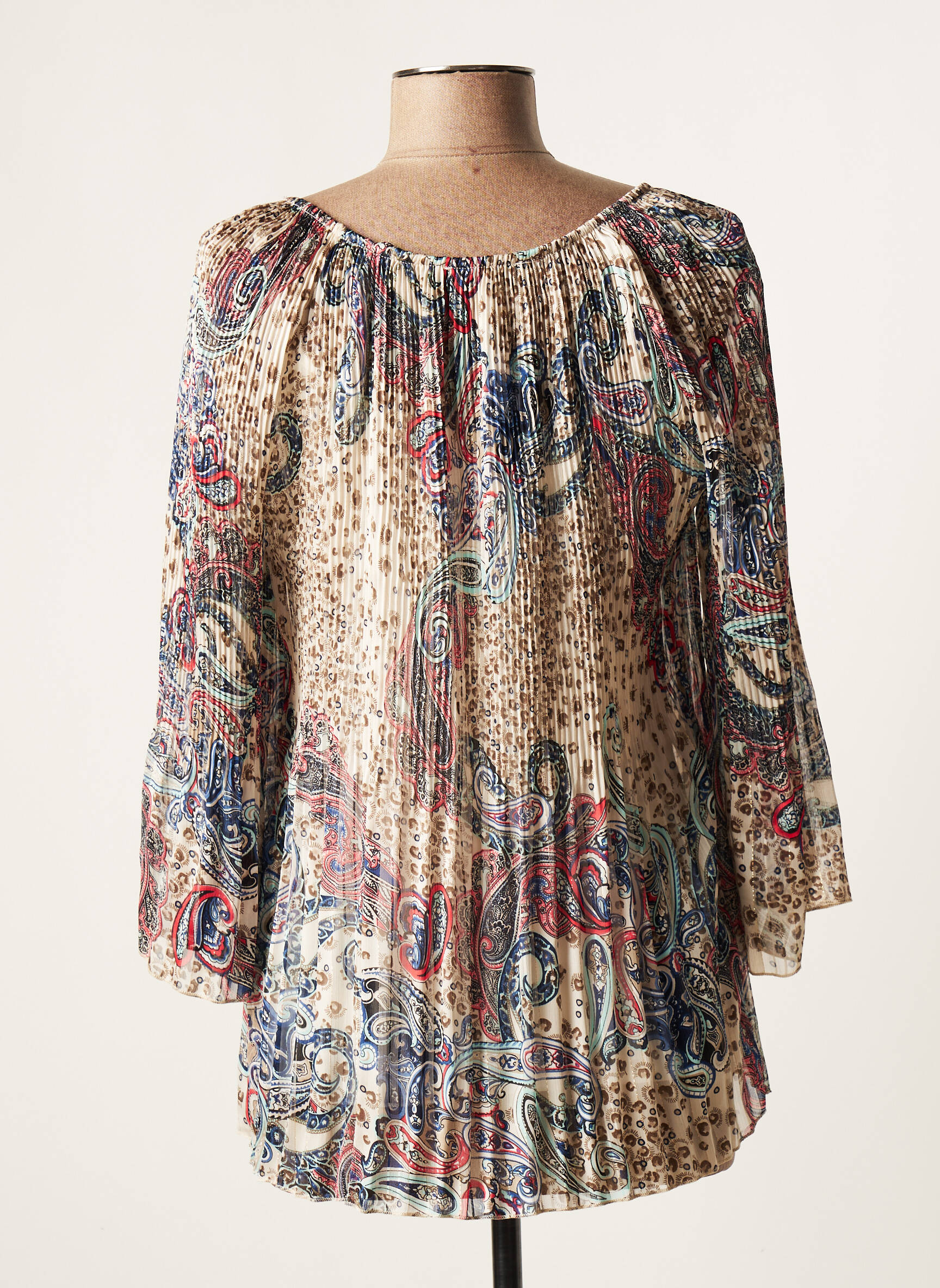 Vie Nocturne Tuniquemanchelongue Femme couleur beige
