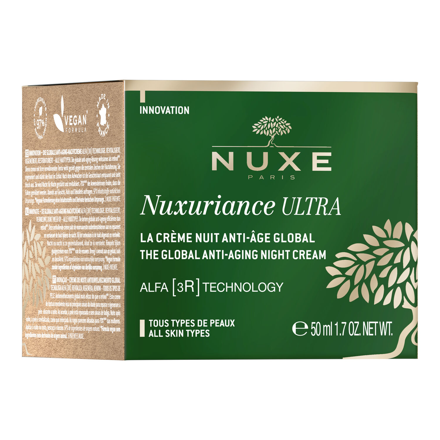 Nuxe NUXURIANCE ULTRA La Crème Nuit Anti-Âge Global, Nuxuriance Ultra 50 ml