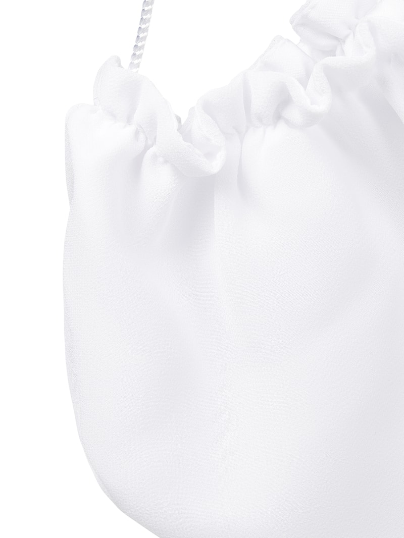 Tasche aus Chiffon in weiß
