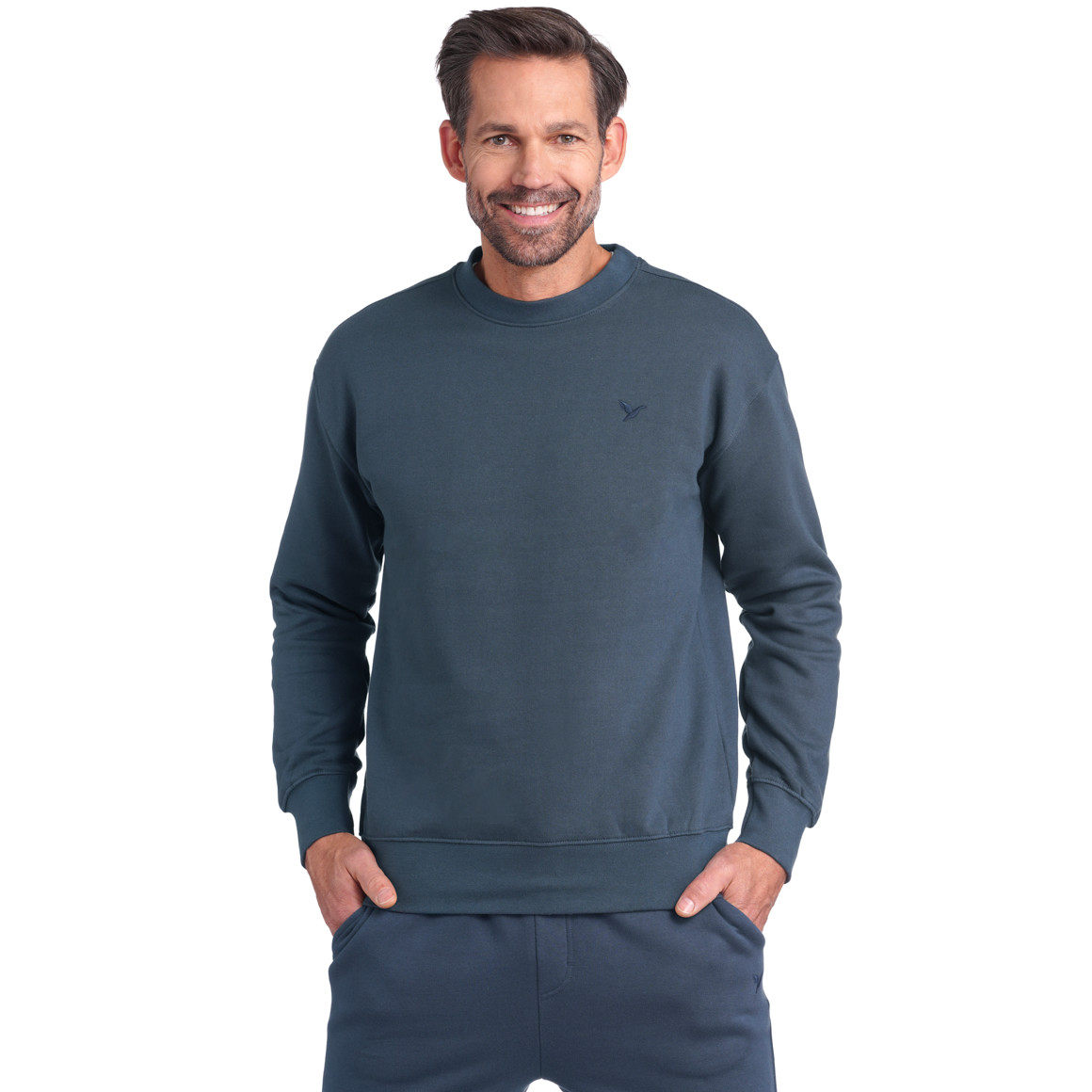 Herren Sweatshirt mit Rundhalsausschnitt