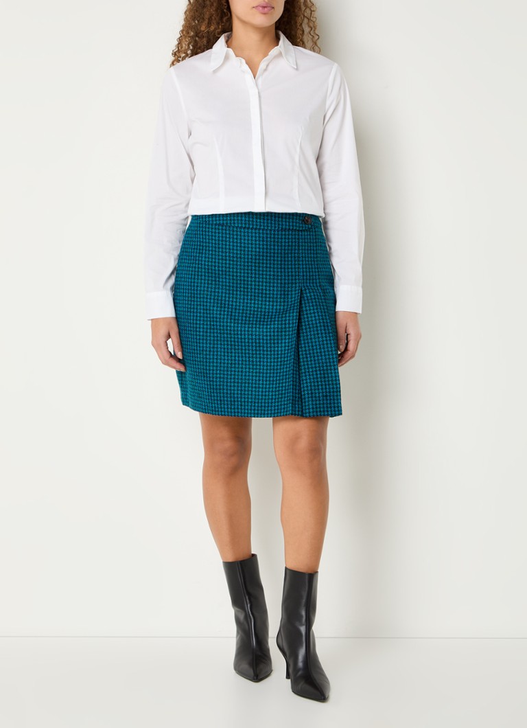 Minissaia Hobbs Leah com estampa pied-de-poule